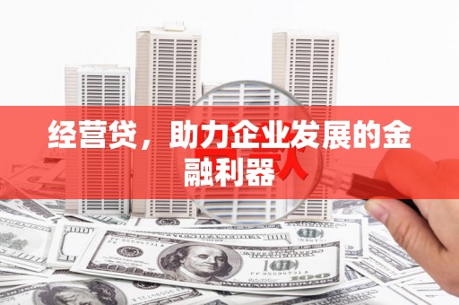 冕宁经营贷，助力企业发展的金融利器