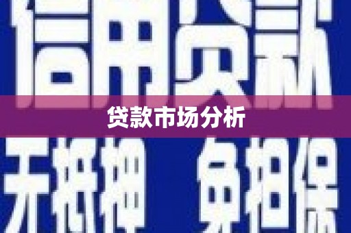 冕宁贷款市场分析