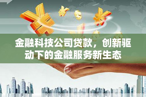 冕宁金融科技公司贷款，创新驱动下的金融服务新生态