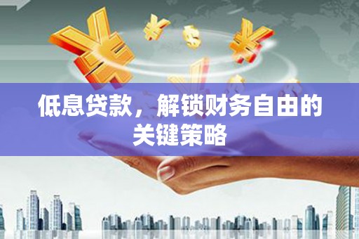 冕宁低息贷款，解锁财务自由的关键策略