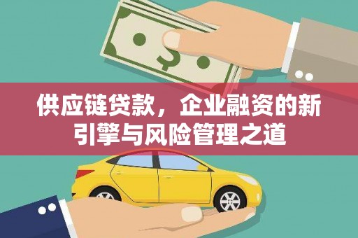 冕宁供应链贷款，企业融资的新引擎与风险管理之道