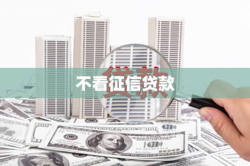 冕宁不看征信贷款