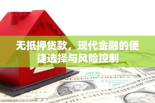 冕宁无抵押贷款，现代金融的便捷选择与风险控制