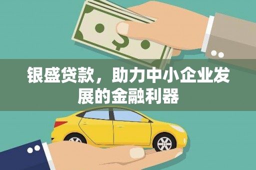 冕宁银盛贷款，助力中小企业发展的金融利器