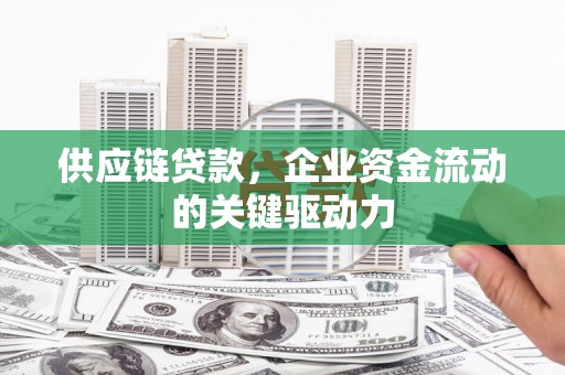 冕宁供应链贷款，企业资金流动的关键驱动力
