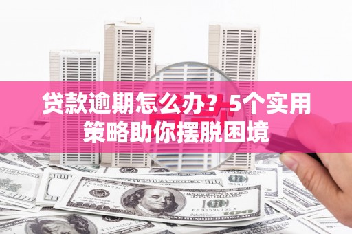 冕宁贷款逾期怎么办？5个实用策略助你摆脱困境