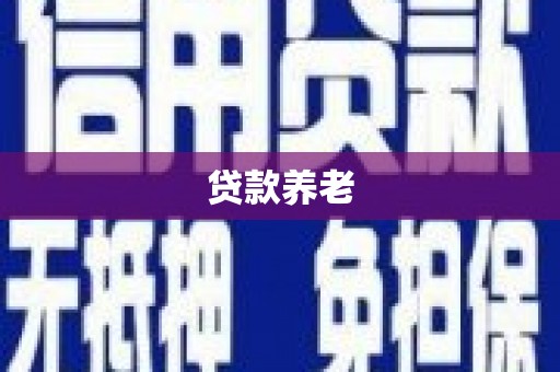 冕宁贷款养老