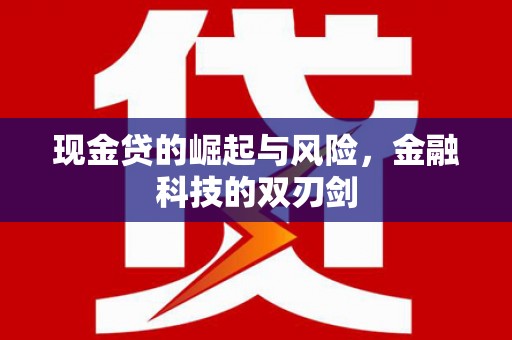冕宁现金贷的崛起与风险，金融科技的双刃剑