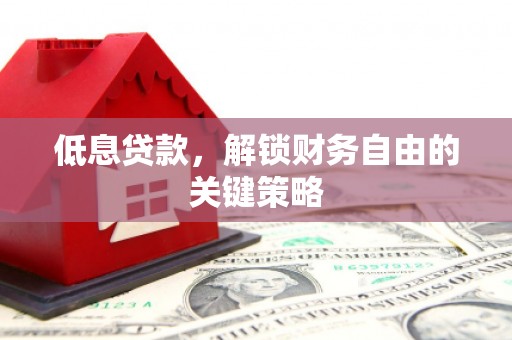 冕宁低息贷款，解锁财务自由的关键策略