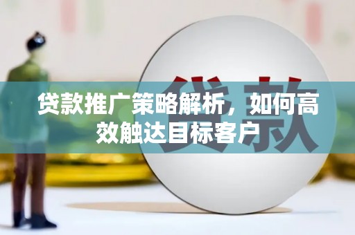 冕宁贷款推广策略解析，如何高效触达目标客户