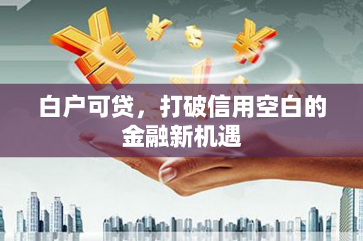 冕宁白户可贷，打破信用空白的金融新机遇