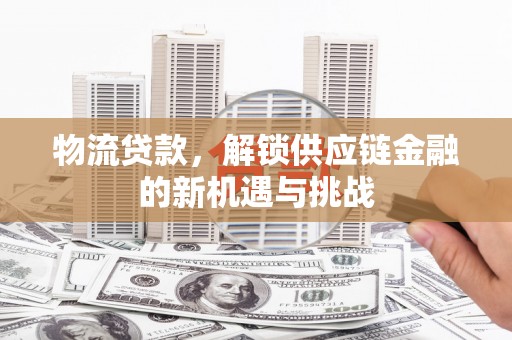 冕宁物流贷款，解锁供应链金融的新机遇与挑战