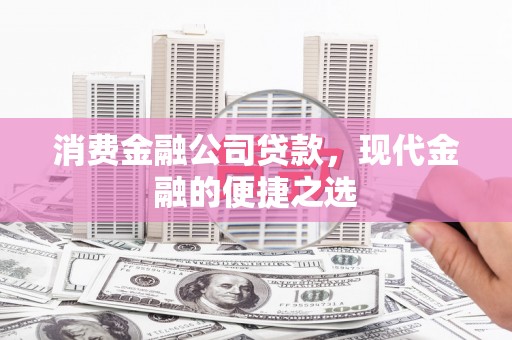 冕宁消费金融公司贷款，现代金融的便捷之选