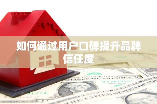 冕宁如何通过用户口碑提升品牌信任度
