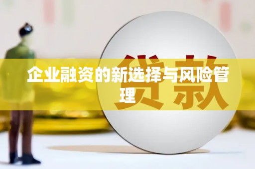 冕宁企业融资的新选择与风险管理