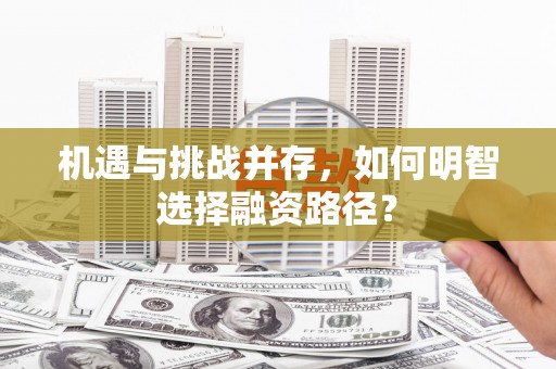 冕宁机遇与挑战并存，如何明智选择融资路径？